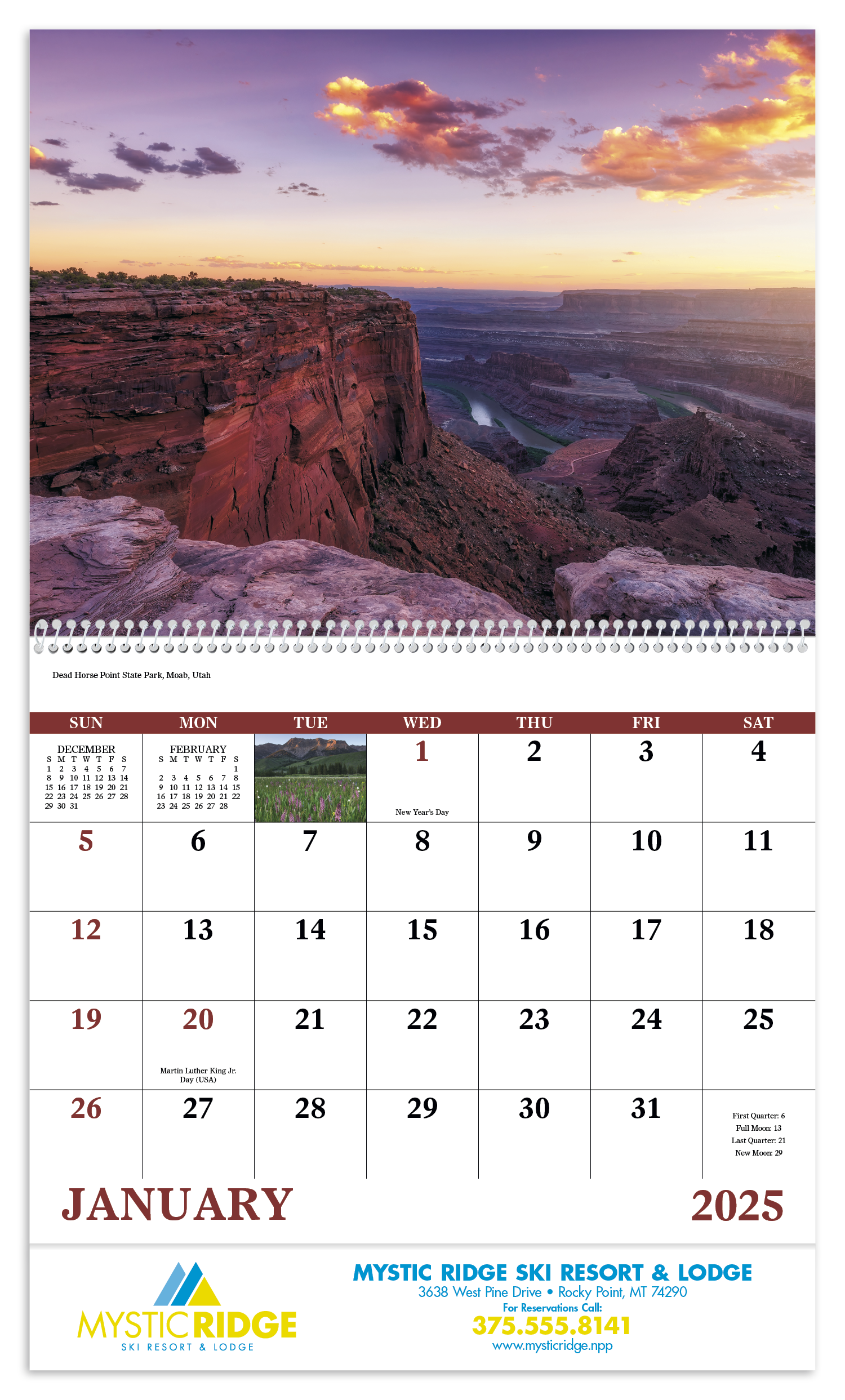 Good Value™ Rocky Mountains - Spiral Calendar 14