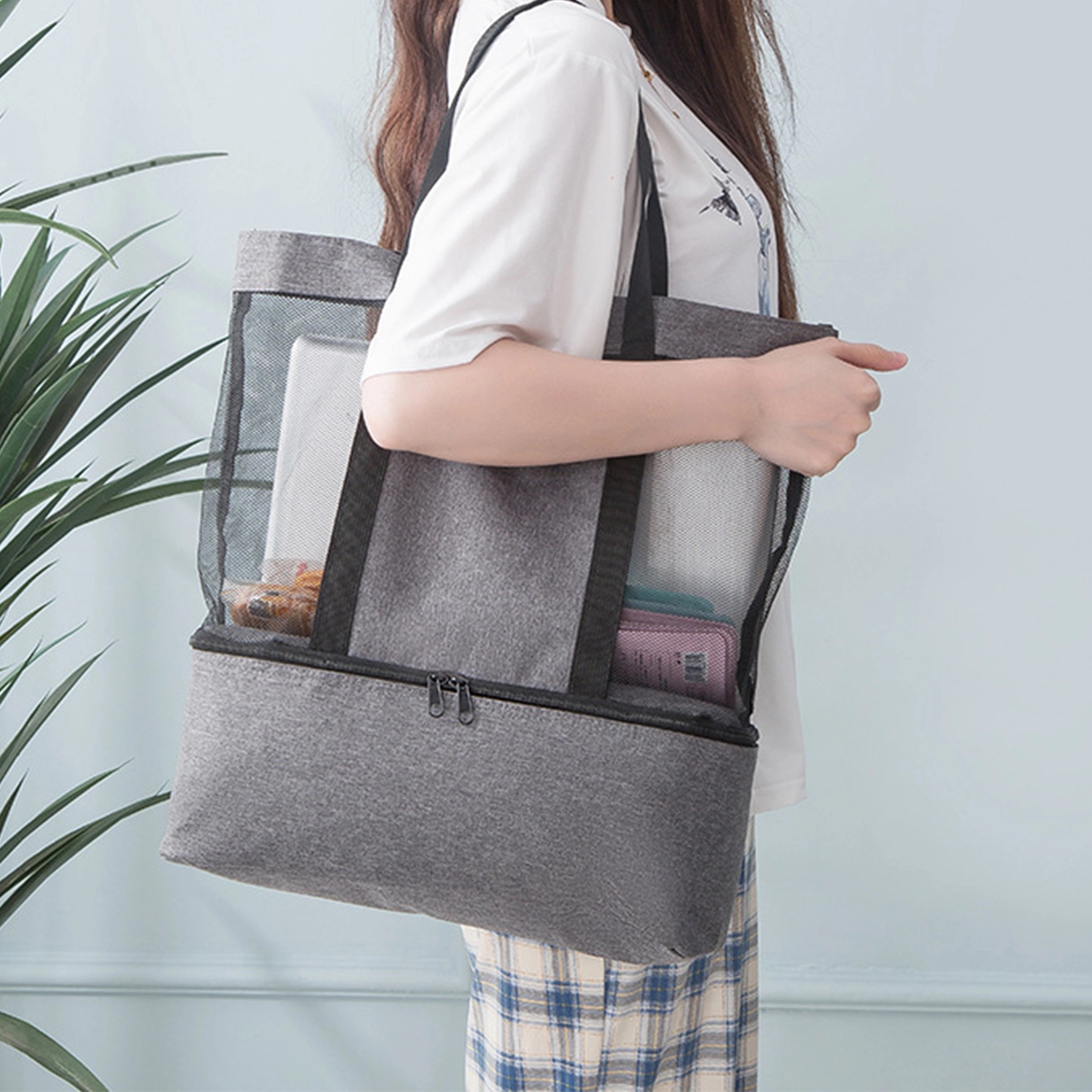 Insulated Beach Picnic Tote 8