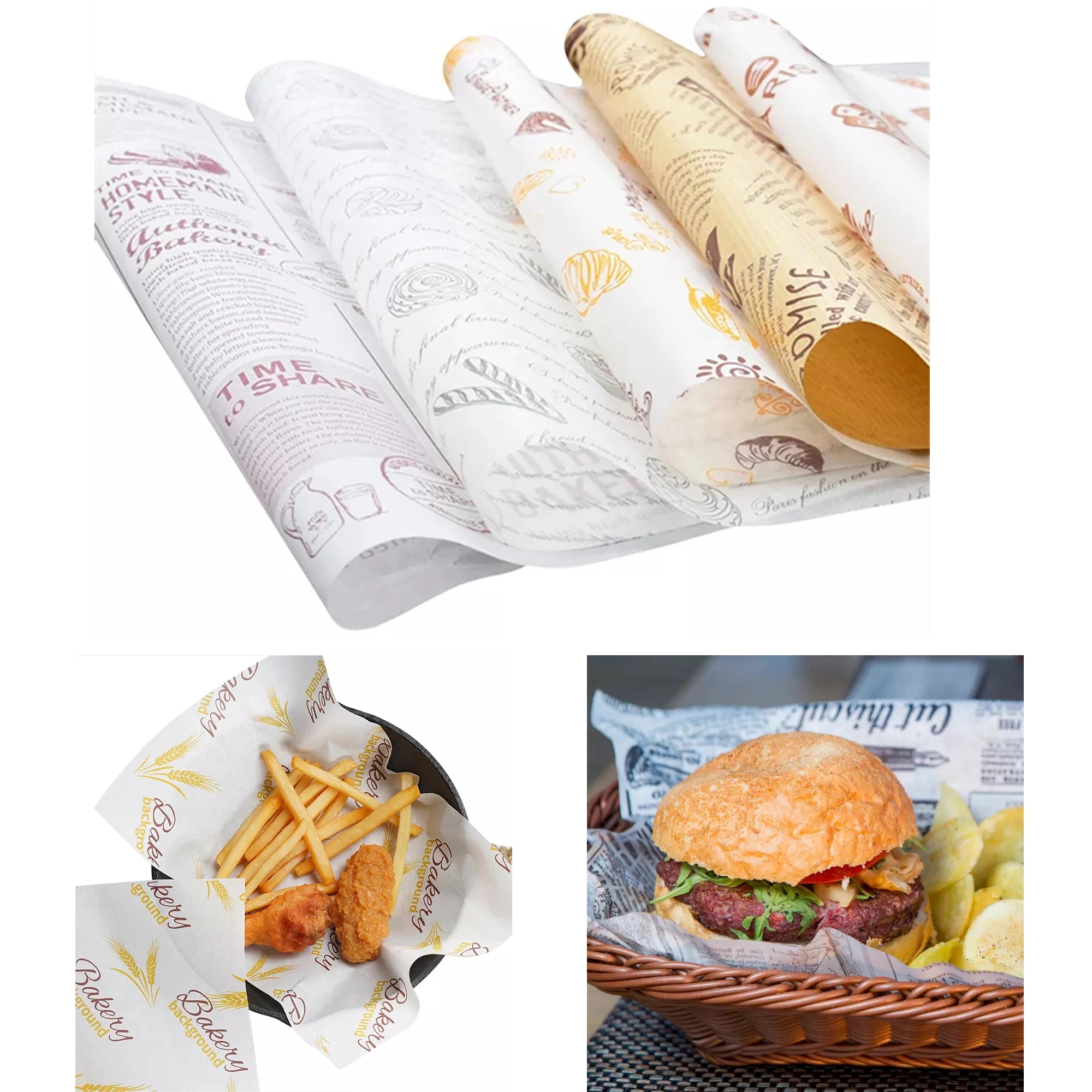 Grease Resistant Food Grade Wax Paper 2