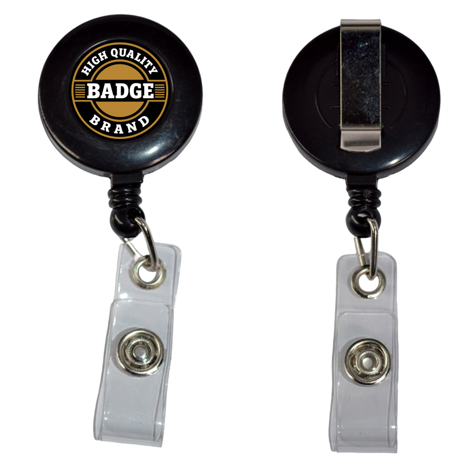 Circular Badge Reel w/ Belt Clip 3
