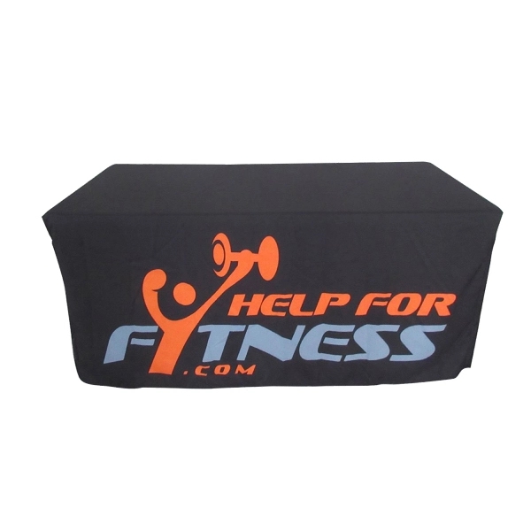 Fitted Table Cover Tablecloth for 4' table, full color print 1