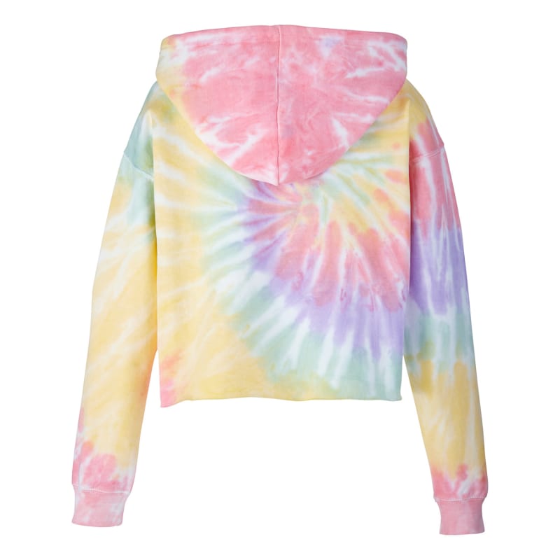 Tie-Dye Ladies' Cropped Hooded Sweatshirt 11