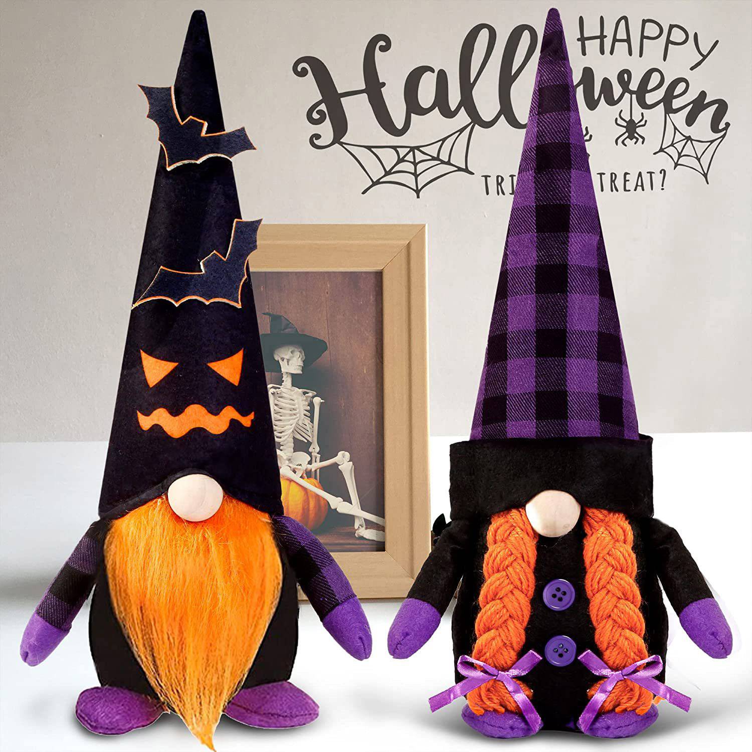 Halloween Home Desktop Plush Faceless Dwarf Decoration 4