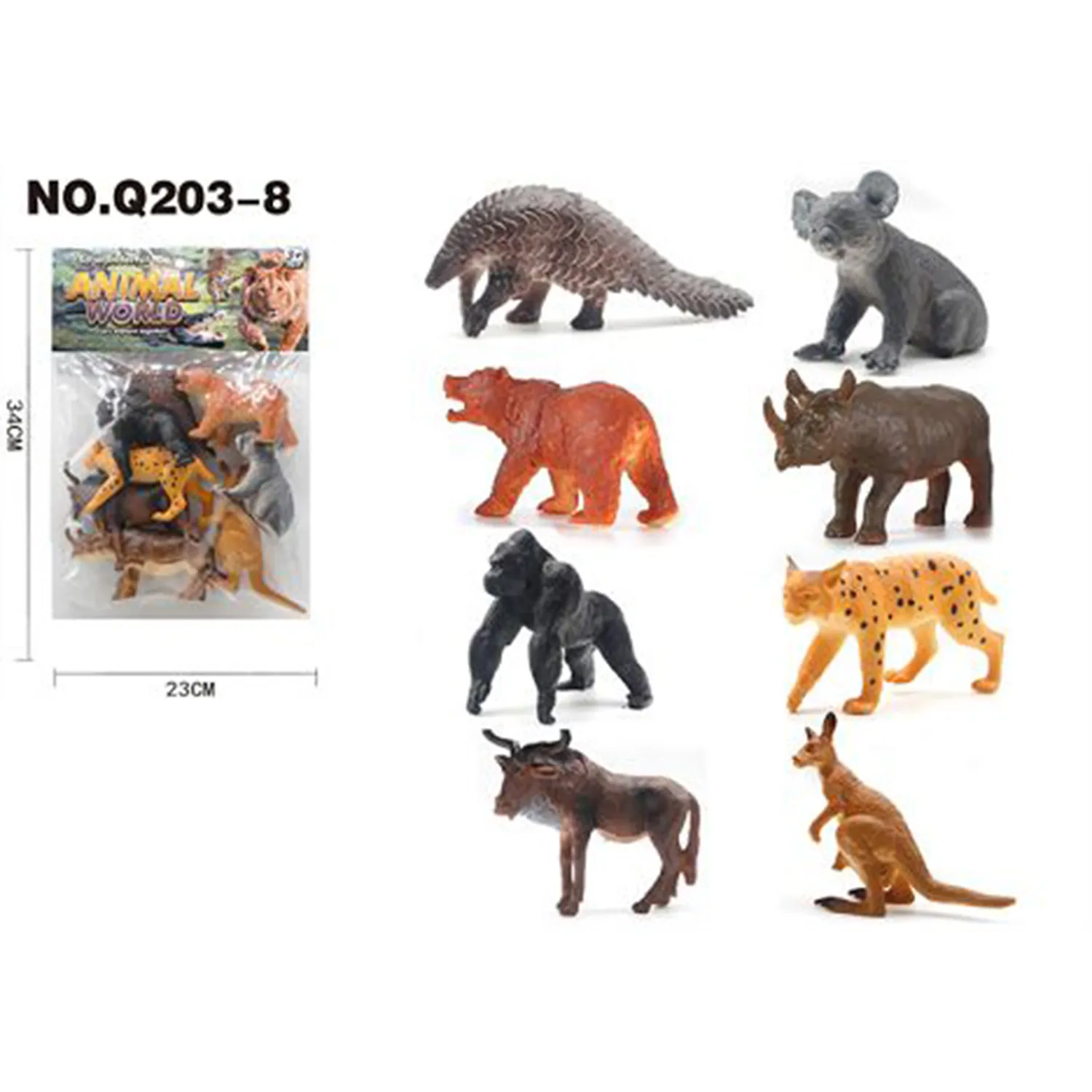 PVC animal toys series 12