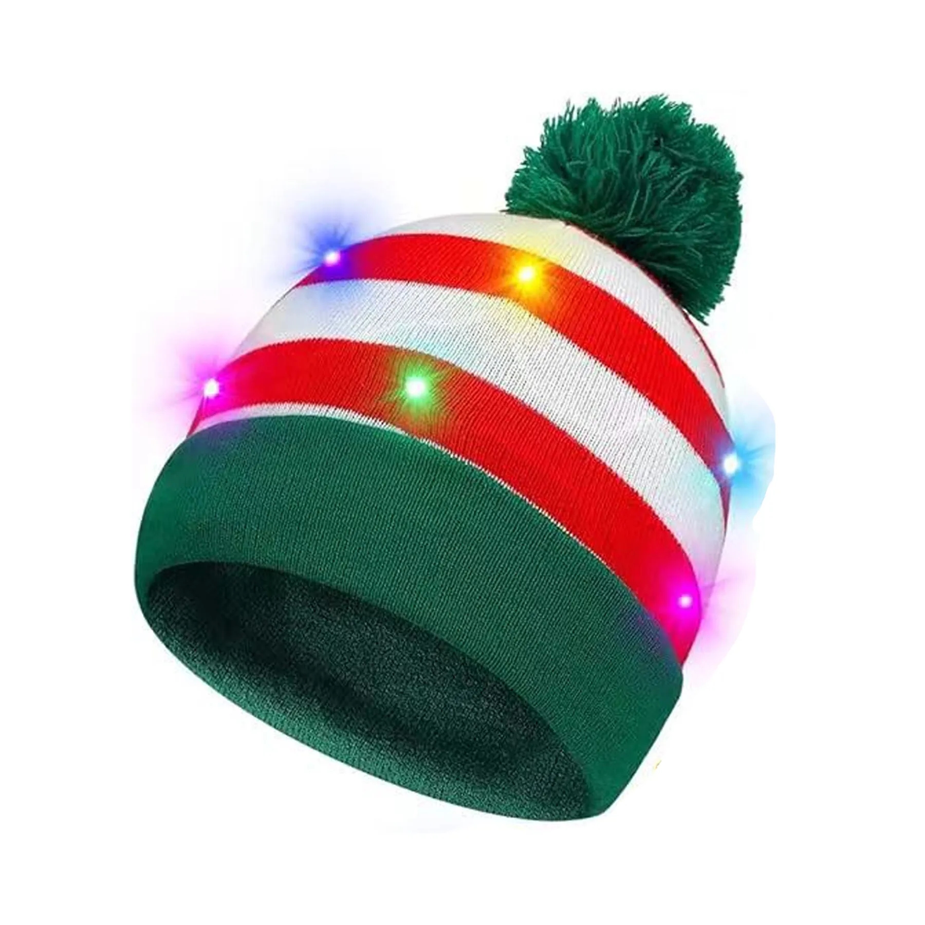 LED Light-Up Christmas Knit Beanie 4