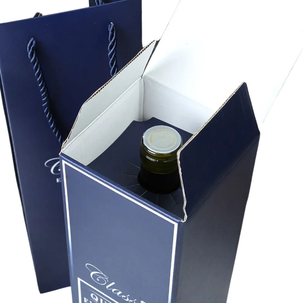 1-Bottle Wine Gift Box with Paper Bag 3