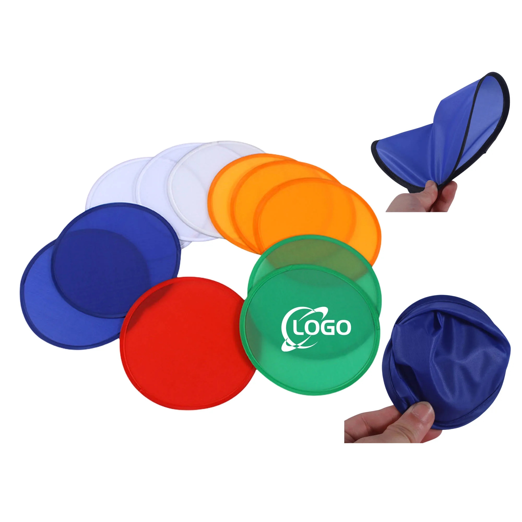 10" Folding Flying Disk With Pouch