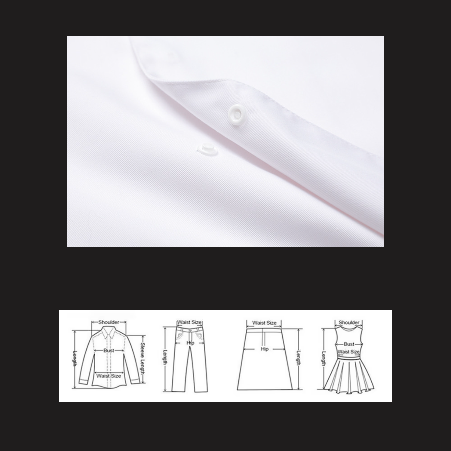 Black White Durable Mix Of Polyester And Cotton Chef Coat 9