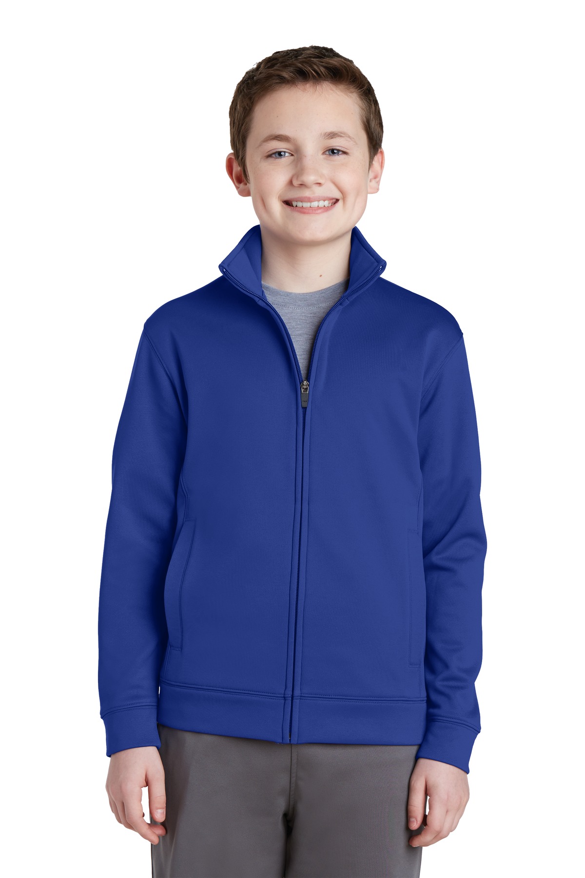 Sport-Tek® Youth Sport-Wick Fleece Full-Zip Jacket 6
