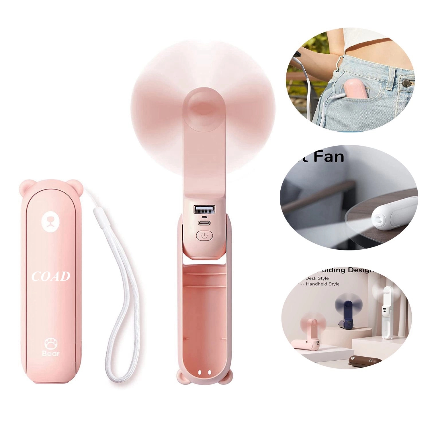 3 In 1 Small Pocket Fan 3