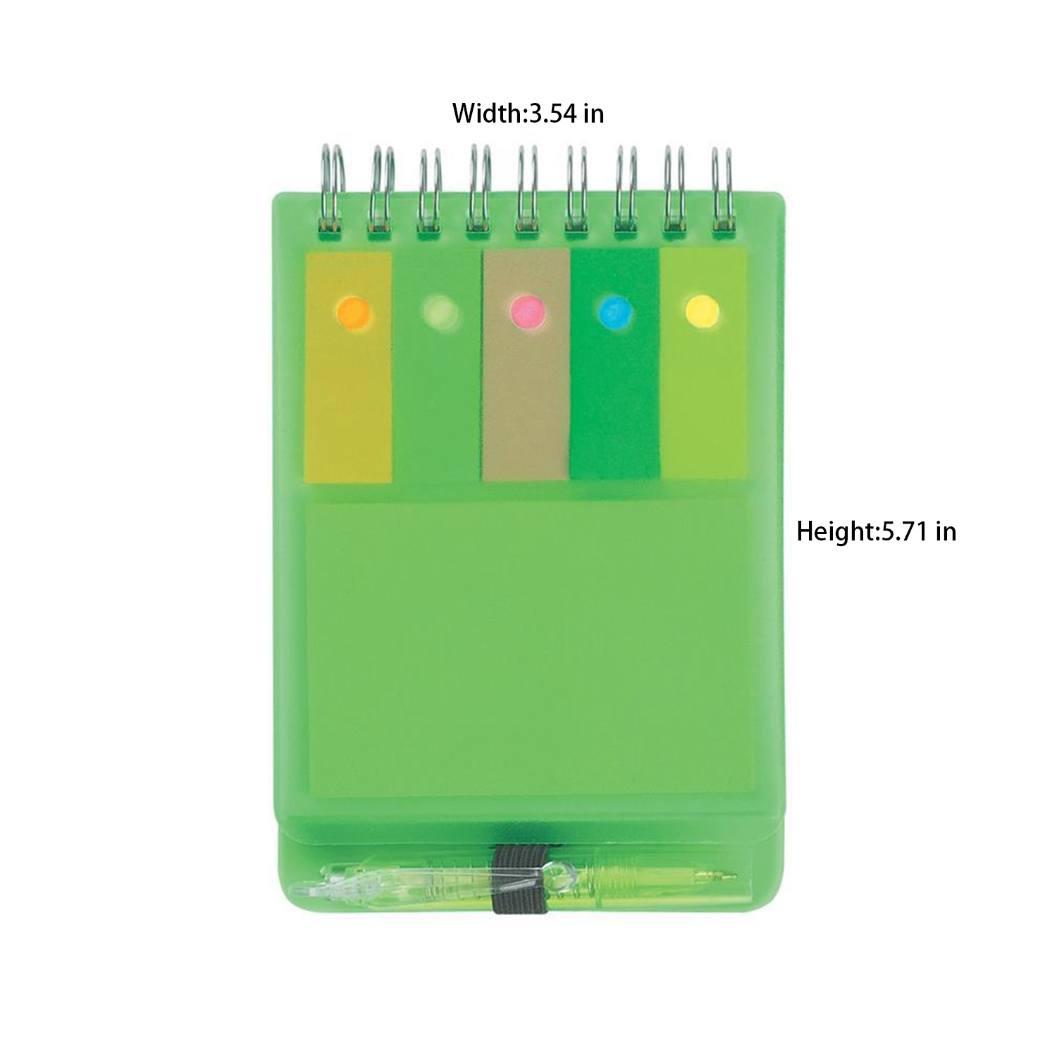 Spiral Jotter With Sticky Notes, Flags & Pen 6