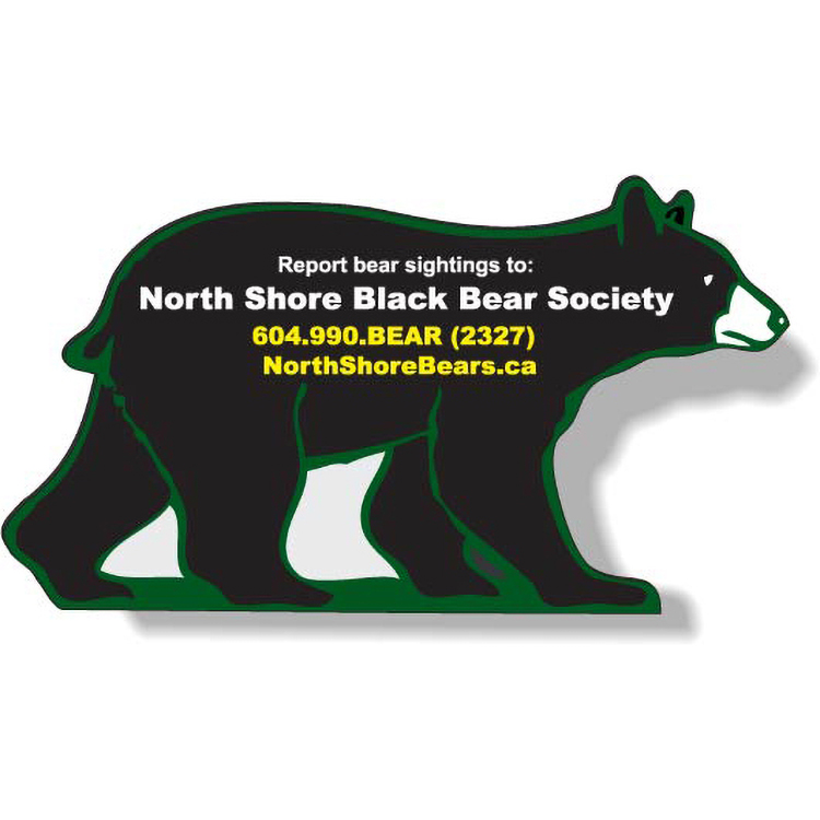 Custom .020 Magnet 10 to 11 sq/in Screen-printed, White Matte Vinyl Topcoat