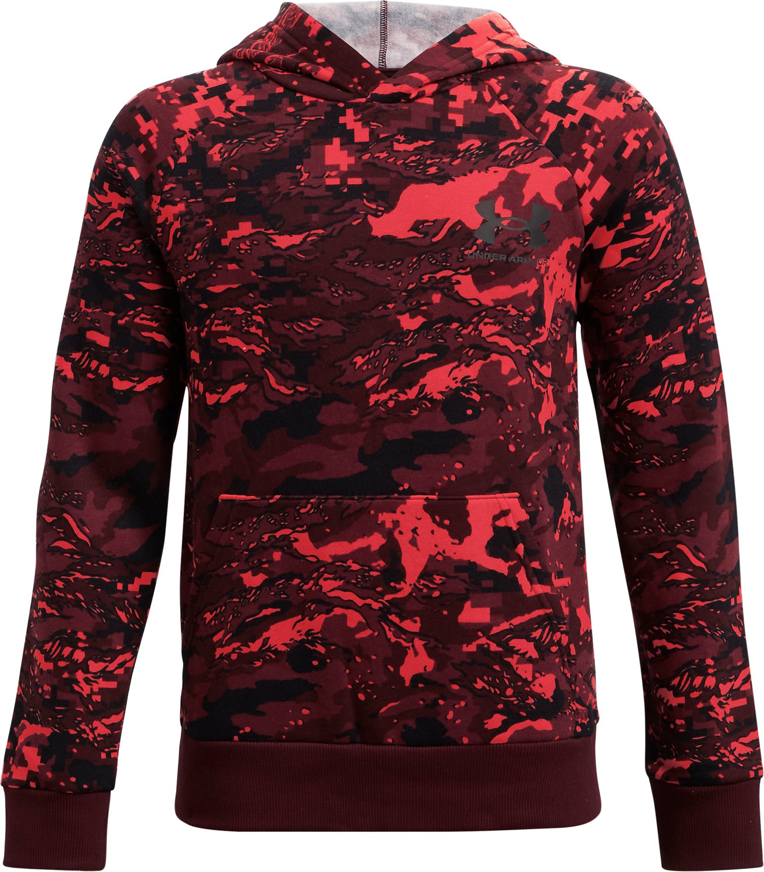 UA Rival Fleece ABC Camo Boys' Hoodie, custom hoodie or sweatshirt with logo imprint 5