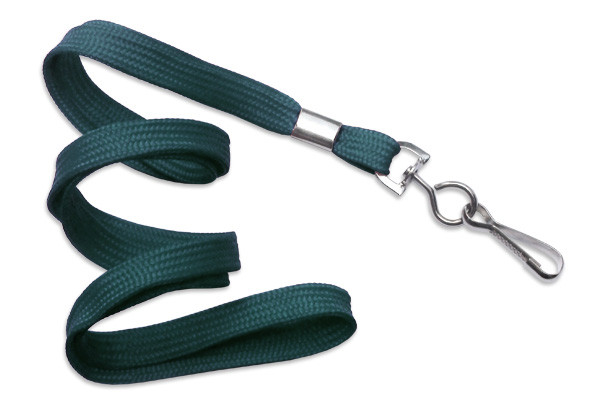 3/8" Blank Lanyard w/Swivel Hook (Teal Blue) 2