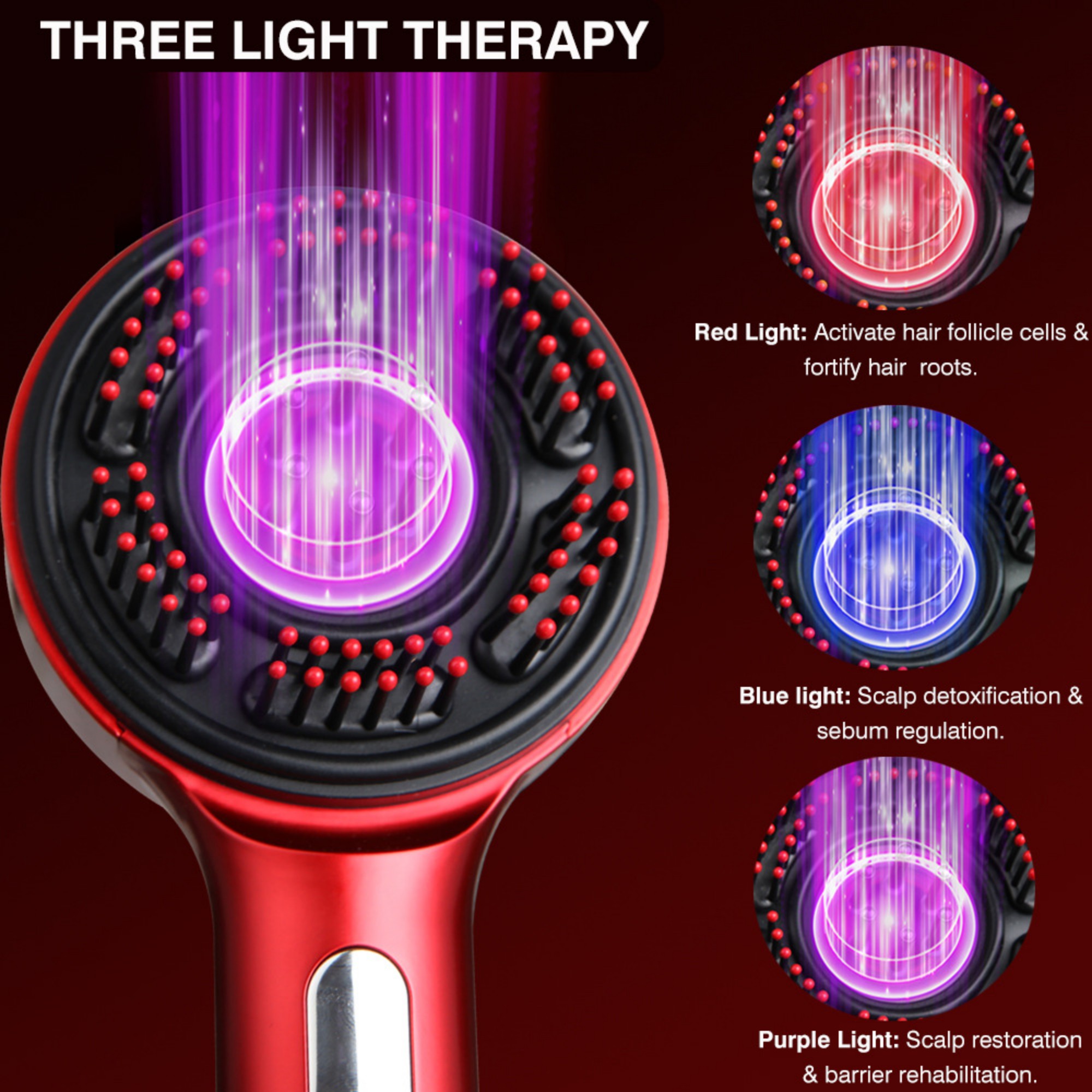 Electric Scalp Massager Hair Growth Brush 1