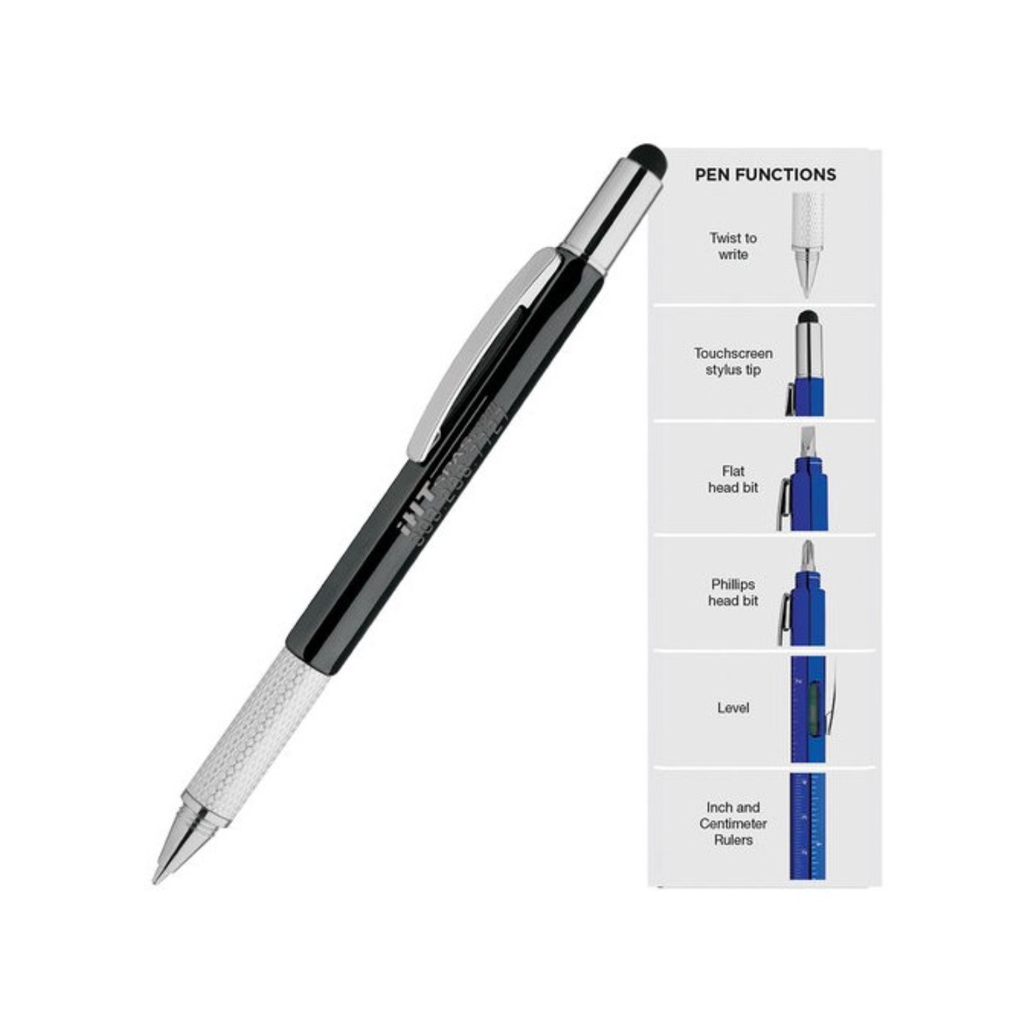 7-in-1 Tool Kit Stylus Metal Twist Pen