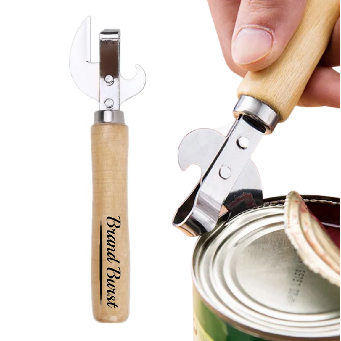 Wooden Handle Can Opener