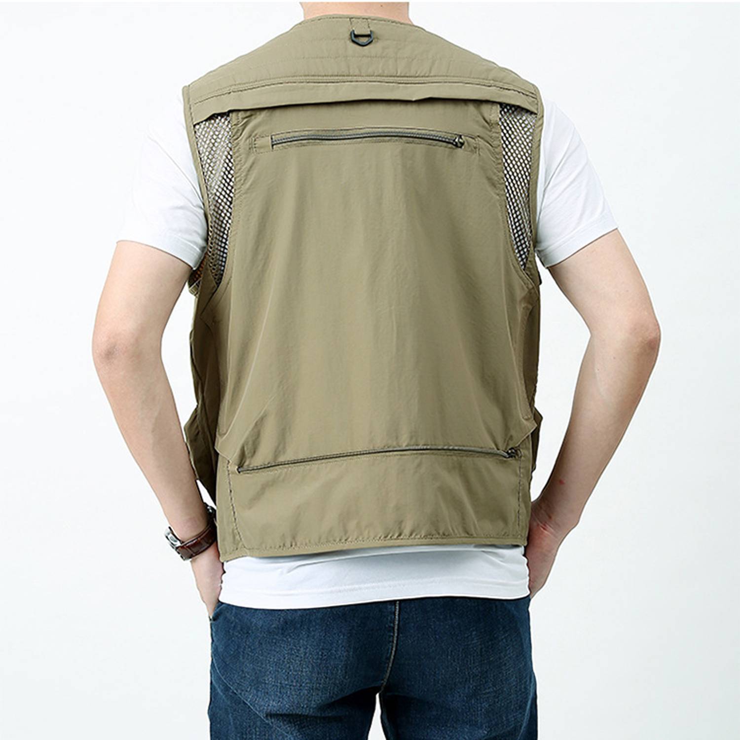Men's casual outdoor detachable mesh quick-drying vest 2