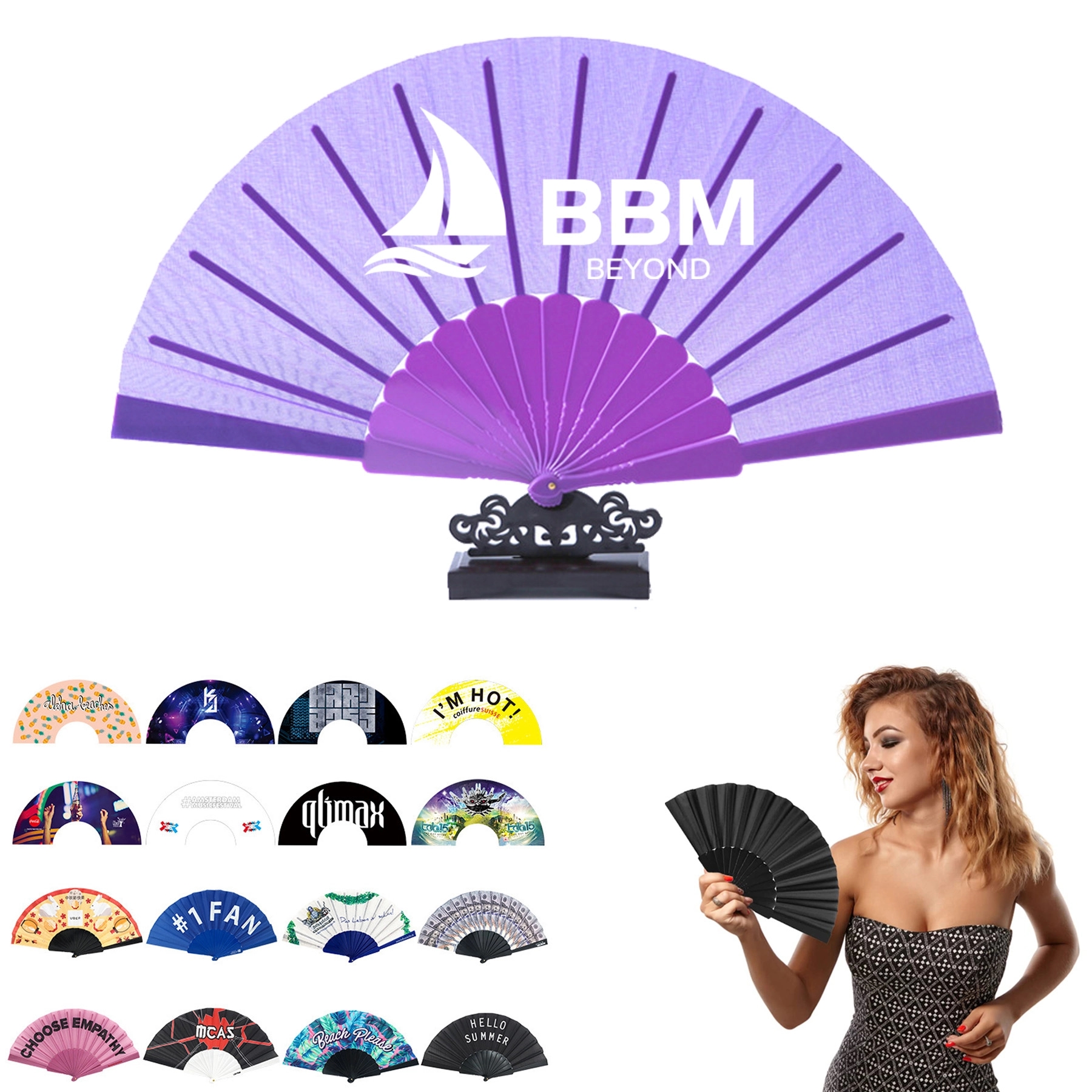Plastic Folding Handheld Fan 3