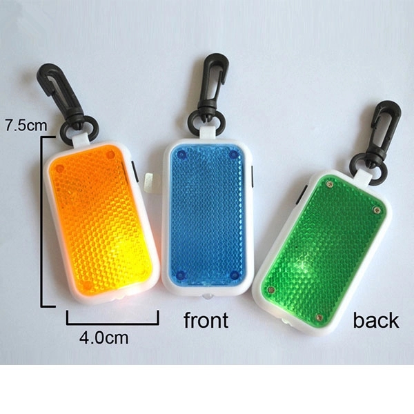Custom Safety Reflector Light Keychain 1