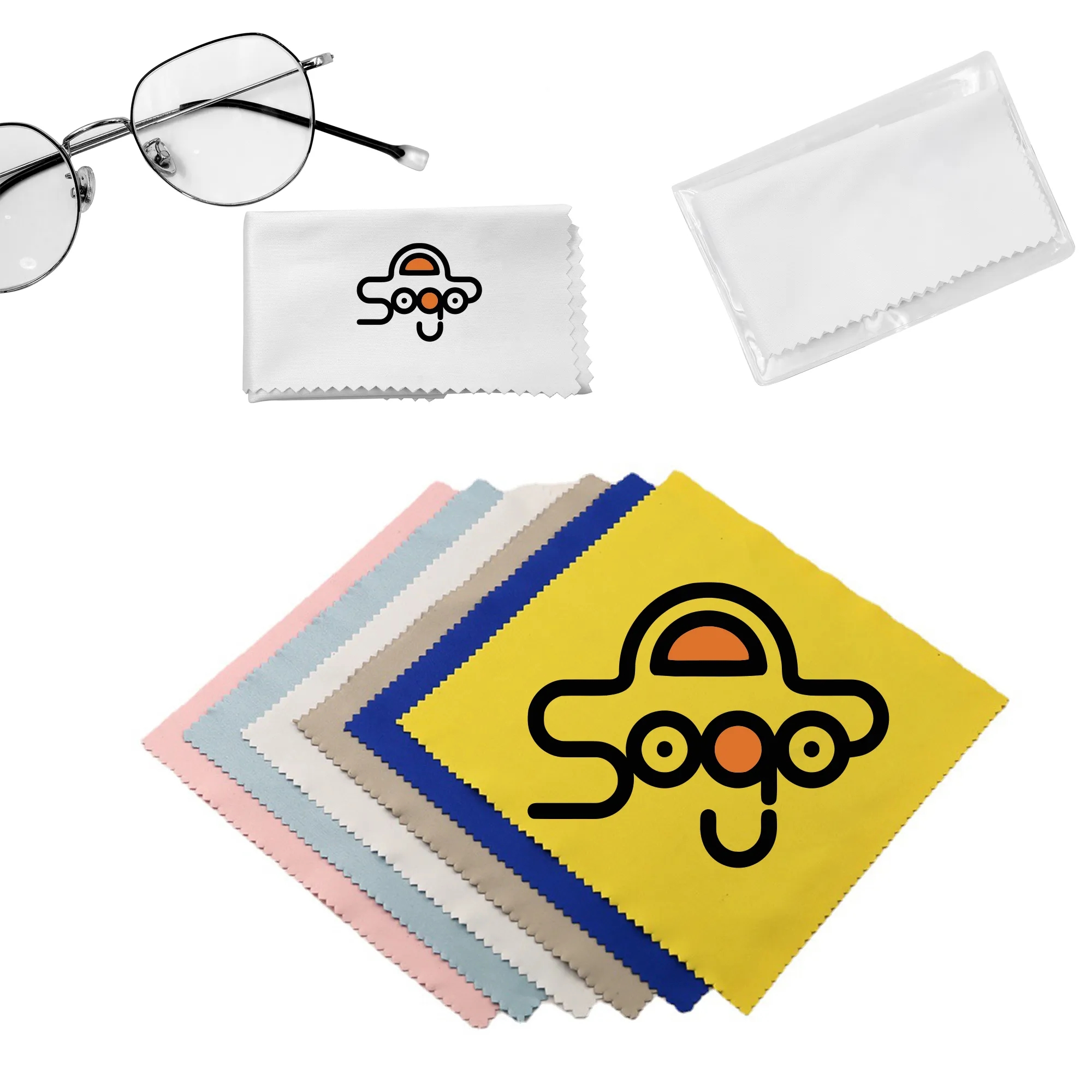 Full-Color Microfiber Cleaning Cloth with Clear Case 4