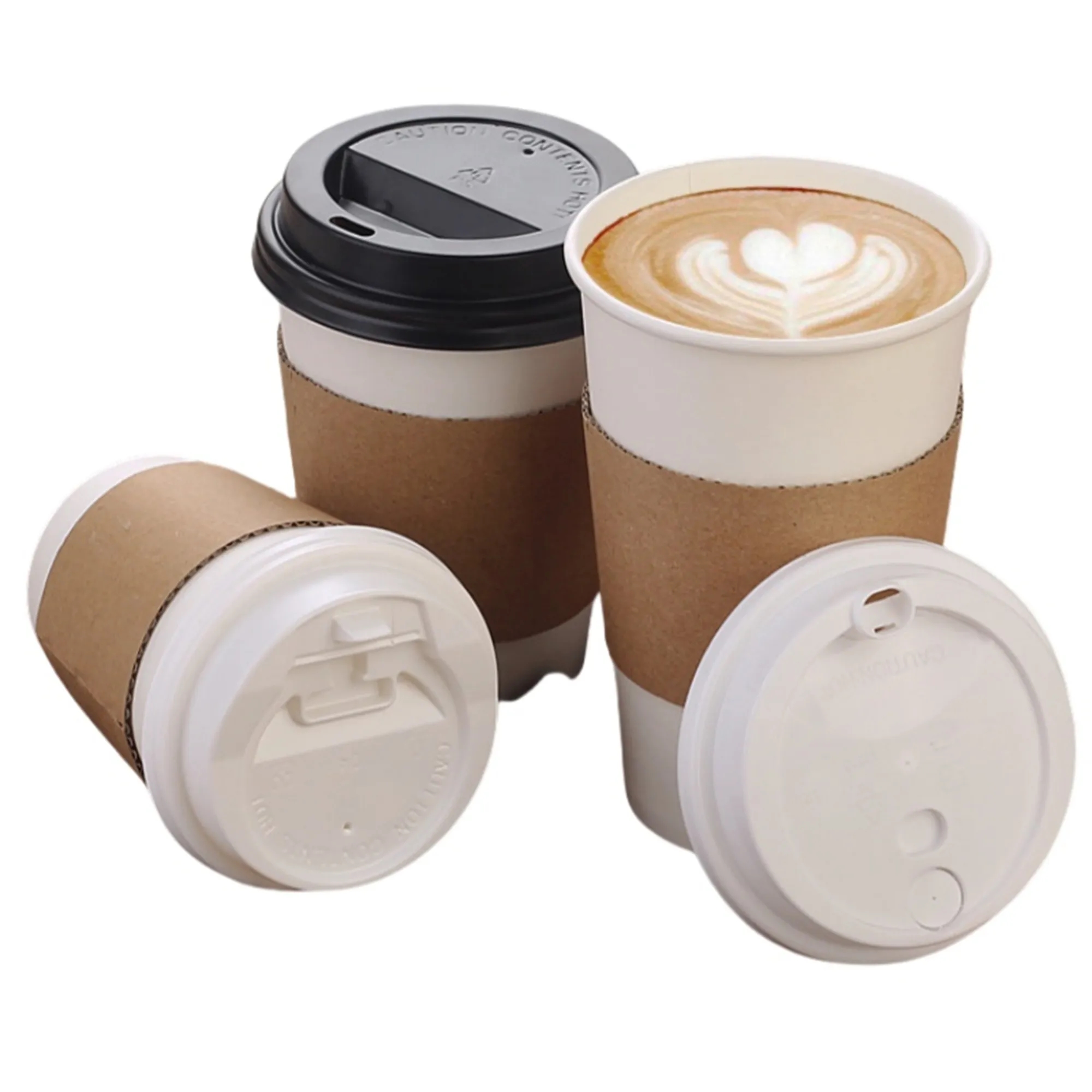 Kraft Paper Coffee Milk Cup Sleeve 4