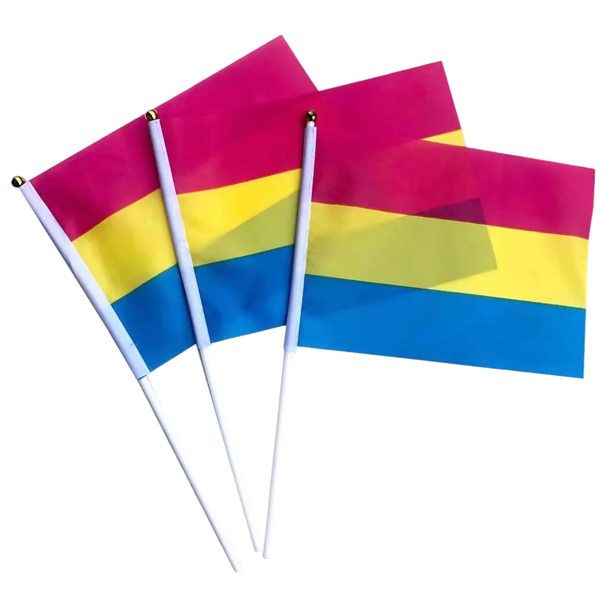Polyester Rainbow Flag Handheld 6x4 Inch 15