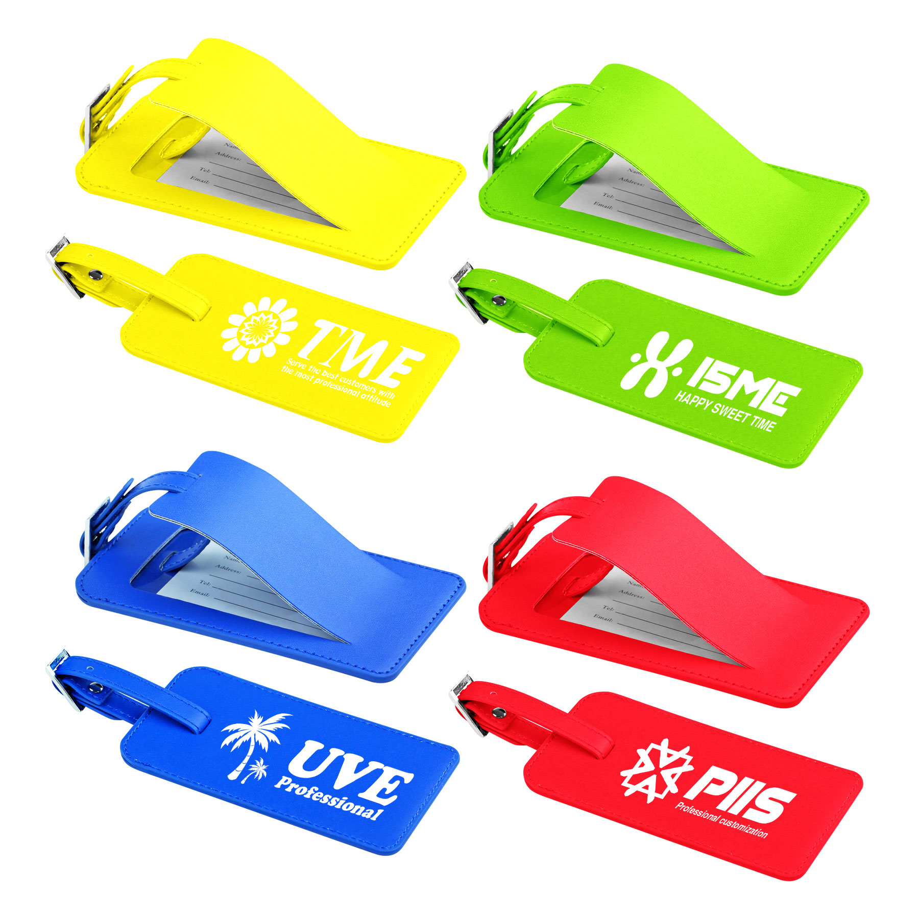 Suitcase Labels Leather Luggage Tags 2