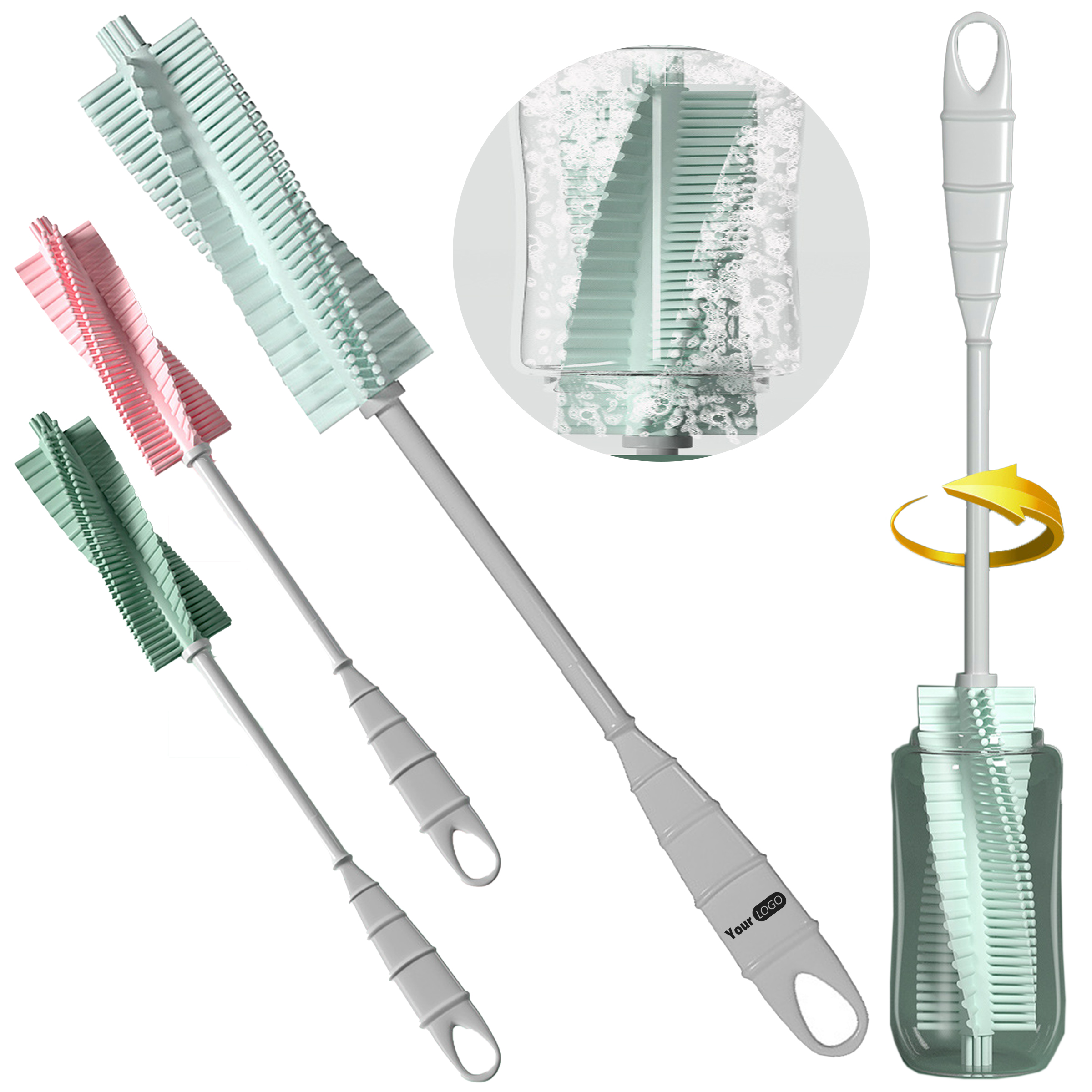 Polypropylene Long Handled Cup Cleaning Brush 1