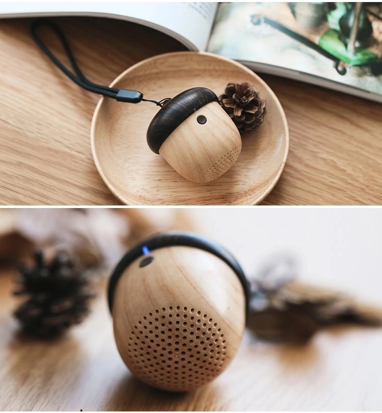 Nuts Mini Bluetooth Speaker With Wood Graining Design 3