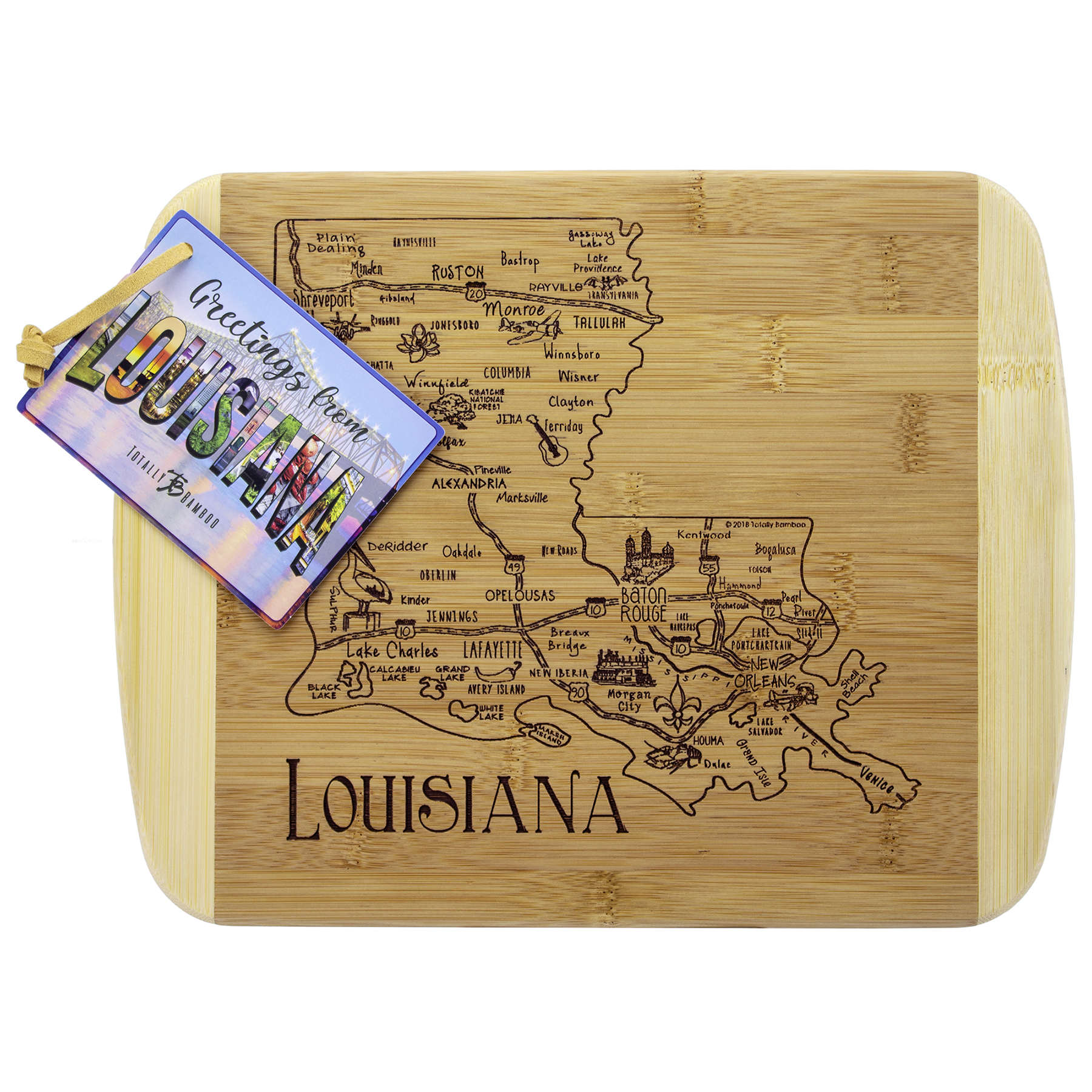 A Slice of Life Louisiana Serving & Cutting Board 7