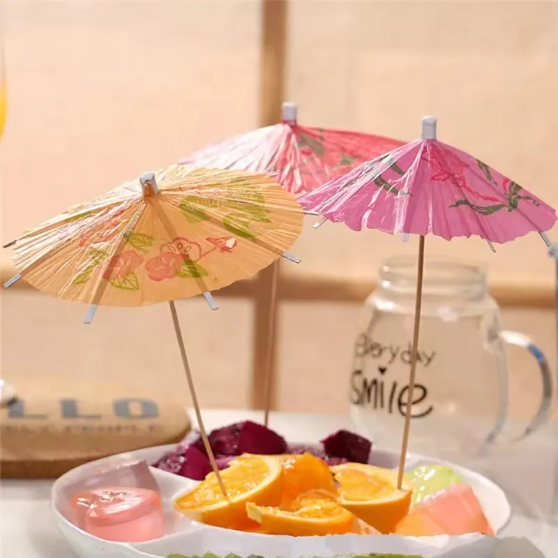 Decorative Cocktail Umbrella Toothpicks 5