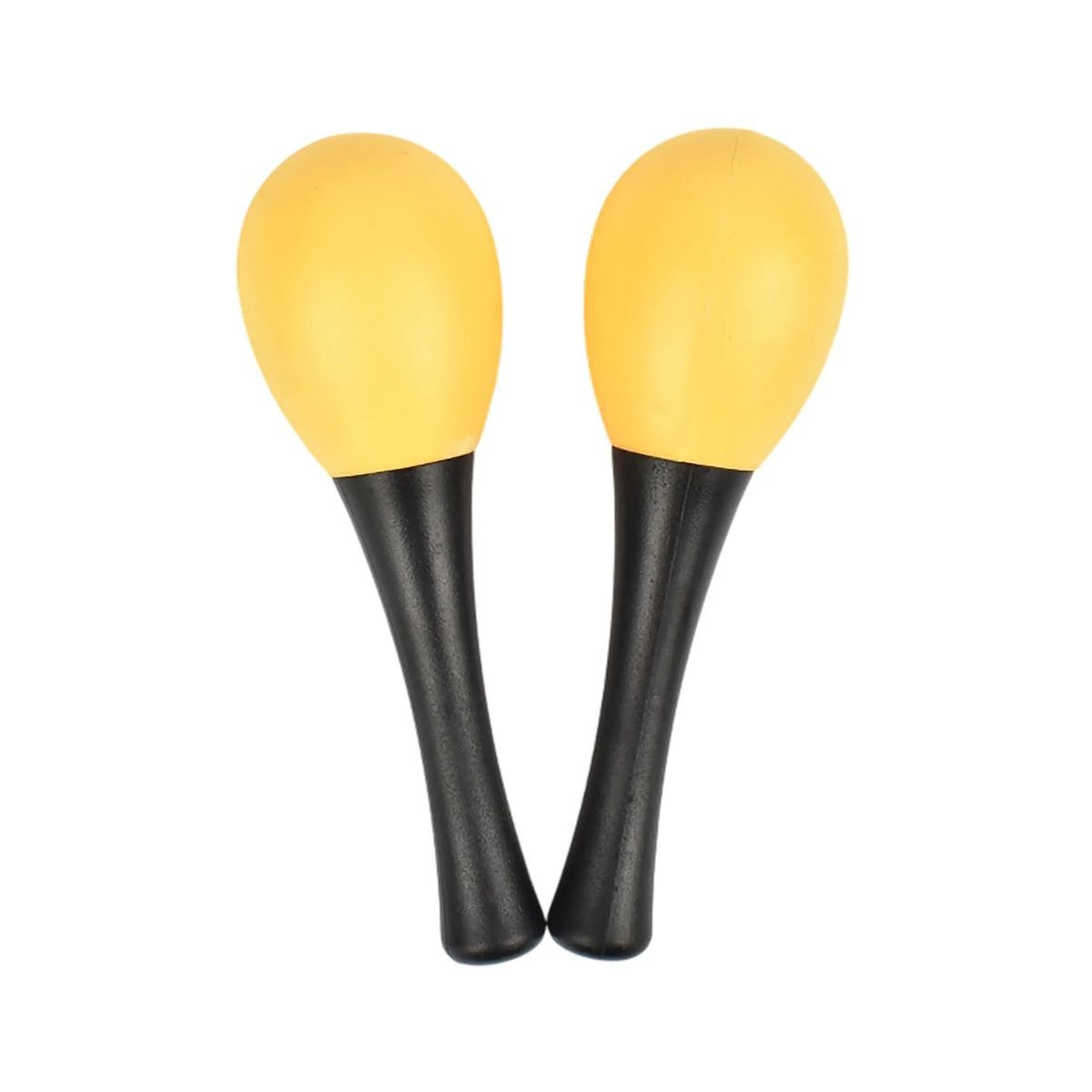 1.5" x 4.93" Plastic Maraca with Black Handle, Customizable for Branding 8