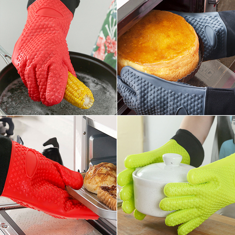 Silicone Dishwashing Heat Resistant Gloves 3