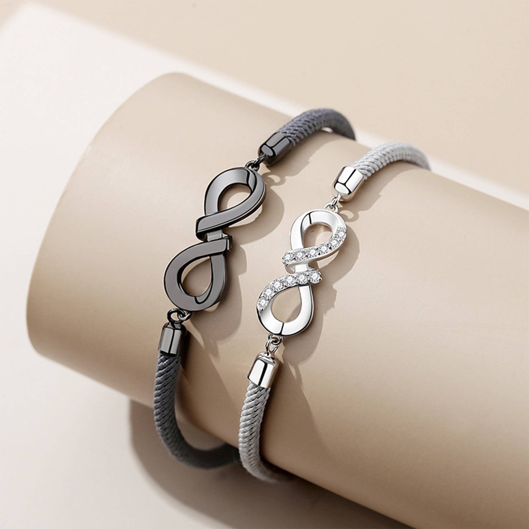 Silver Niche design sense woven bracelet 6