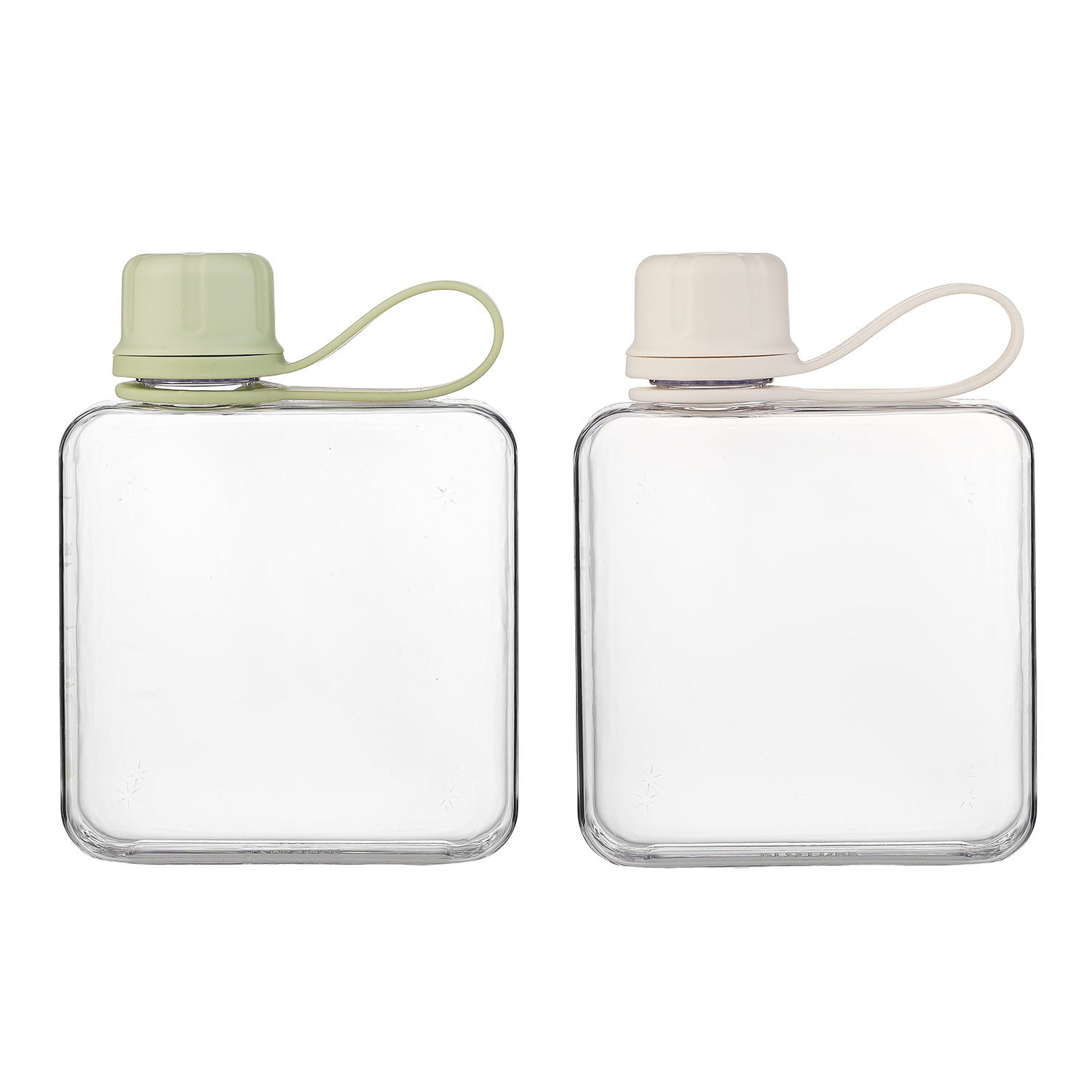 Clear Flat Sports Water Bottle 6