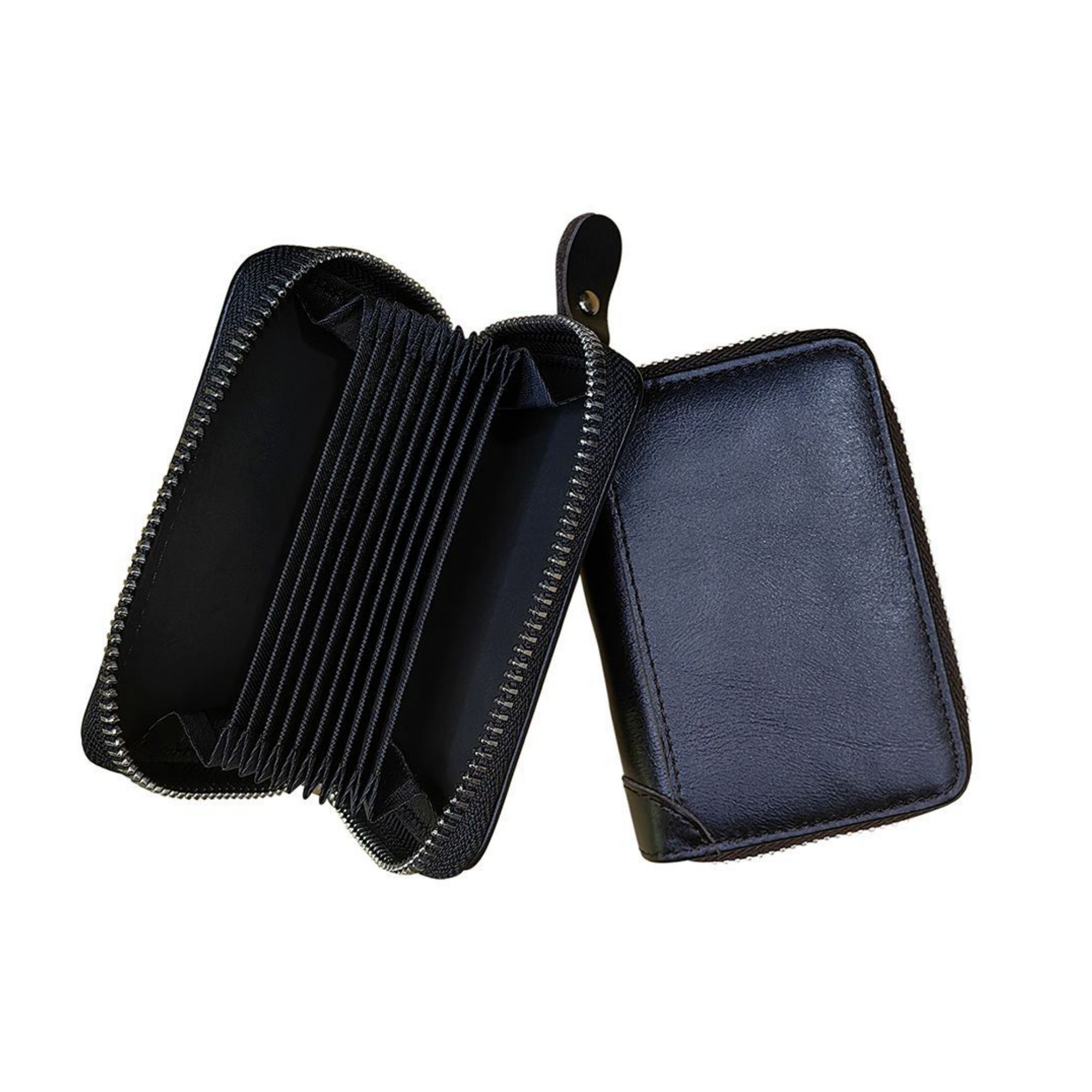 Genuine Leather RFID-Blocking Accordion Card Holder 3
