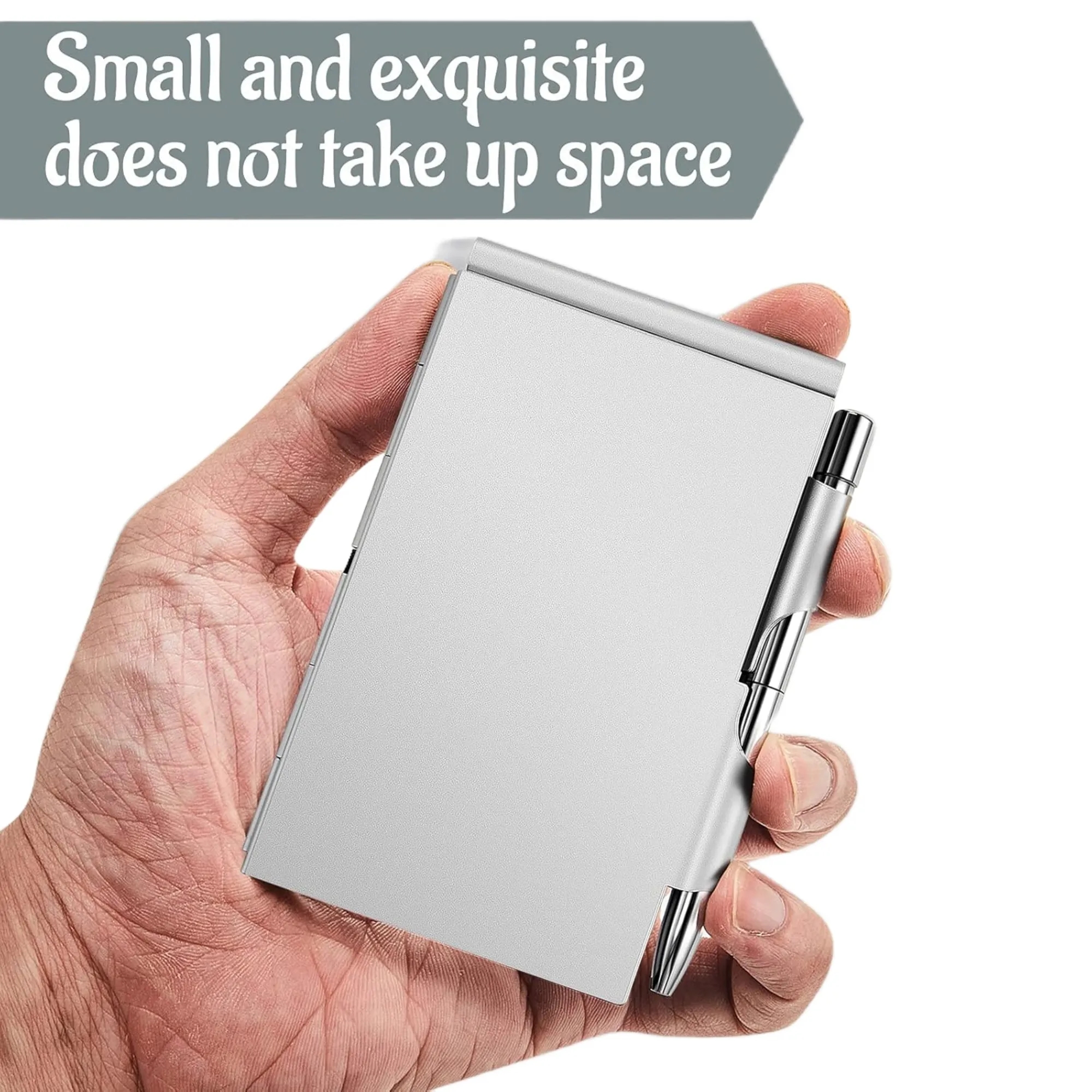 Premium Aluminum Notepad & Pen Set for Business 4