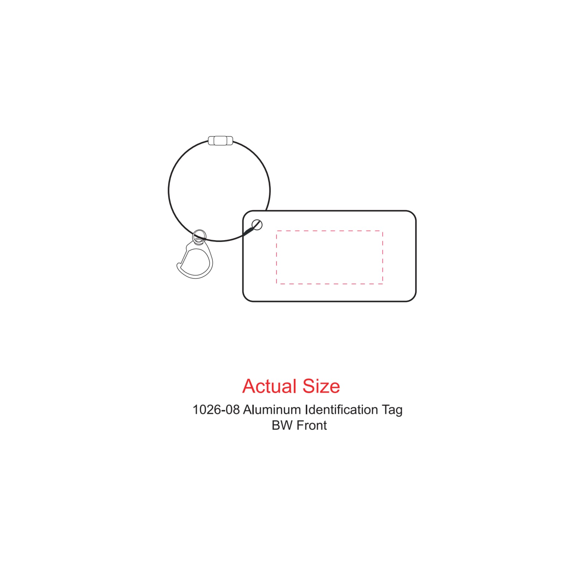 Aluminum Identification Tag 18