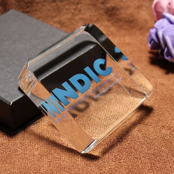 Crystal Square Paperweight 3