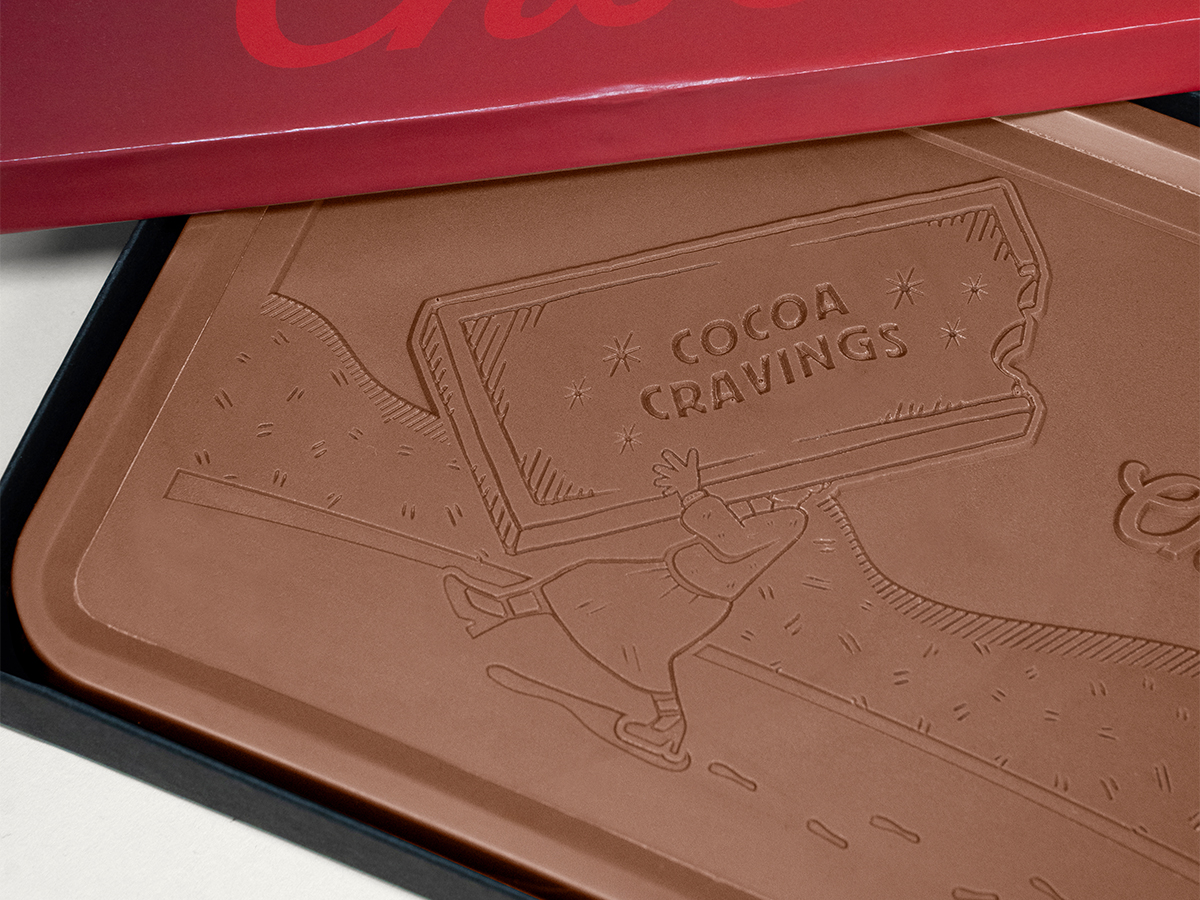 Mighty 8oz. Engraved Chocolate Bar with Classic Custom Packaging 1