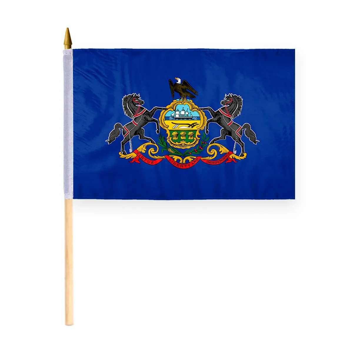 4"x6" & 12"x18'' Pennsylvania ePoly Printed Stick Flags 2