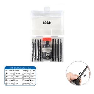 18-in-1 Multifunction Ratcheting Screwdriver Set with Ergonomic Grip 6