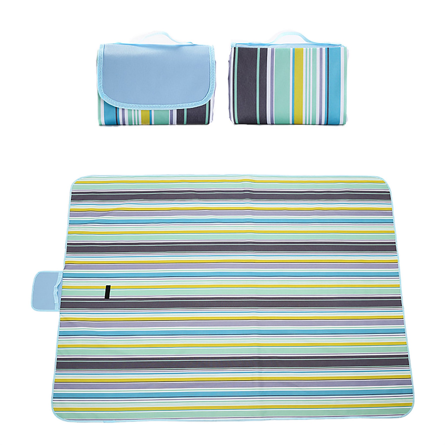 Foldable Waterproof Outdoor Streak Picnic Blanket 5