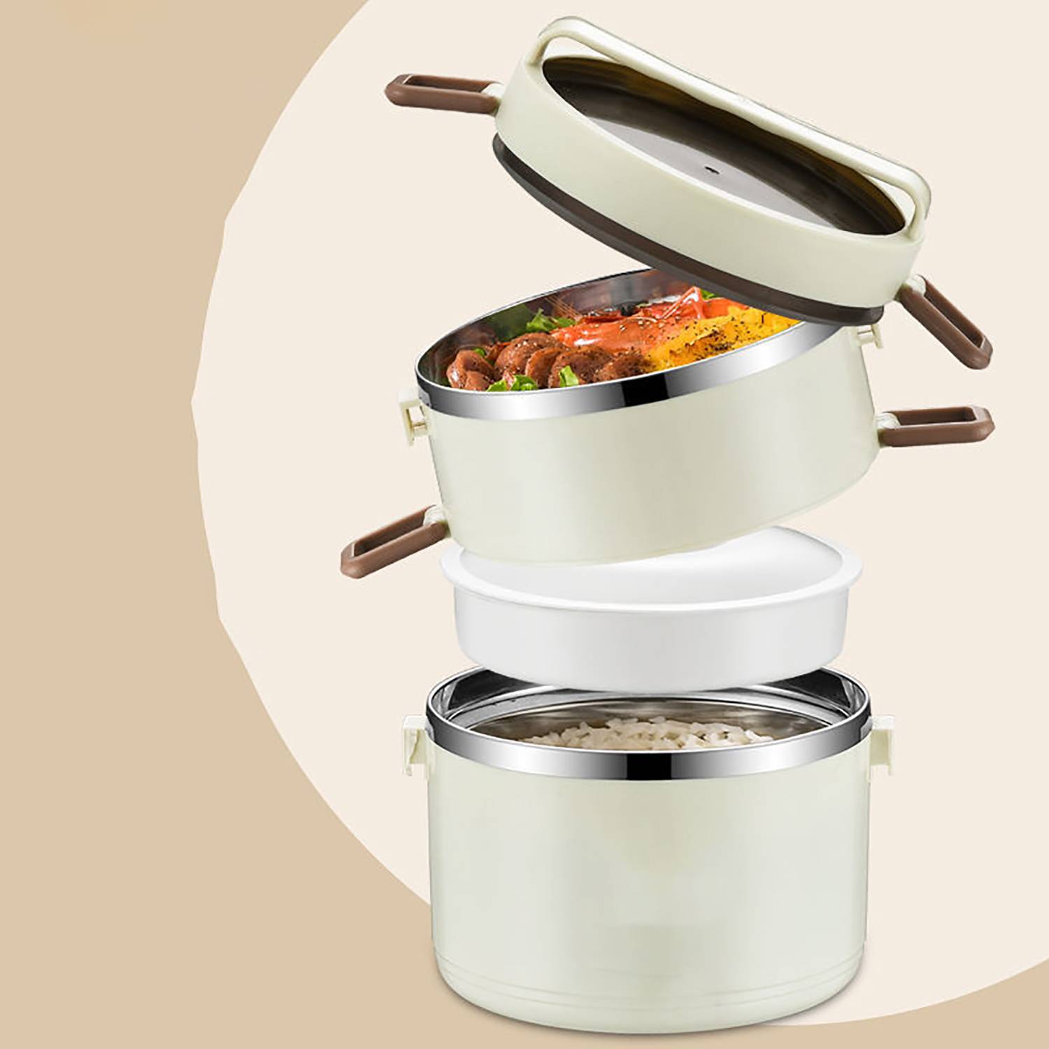 Stainless Steel Lunch Box w/ Insulated Bag 5