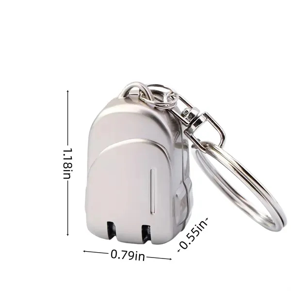 Mini Folding Nail Clippers - Stainless Steel Keychain 2
