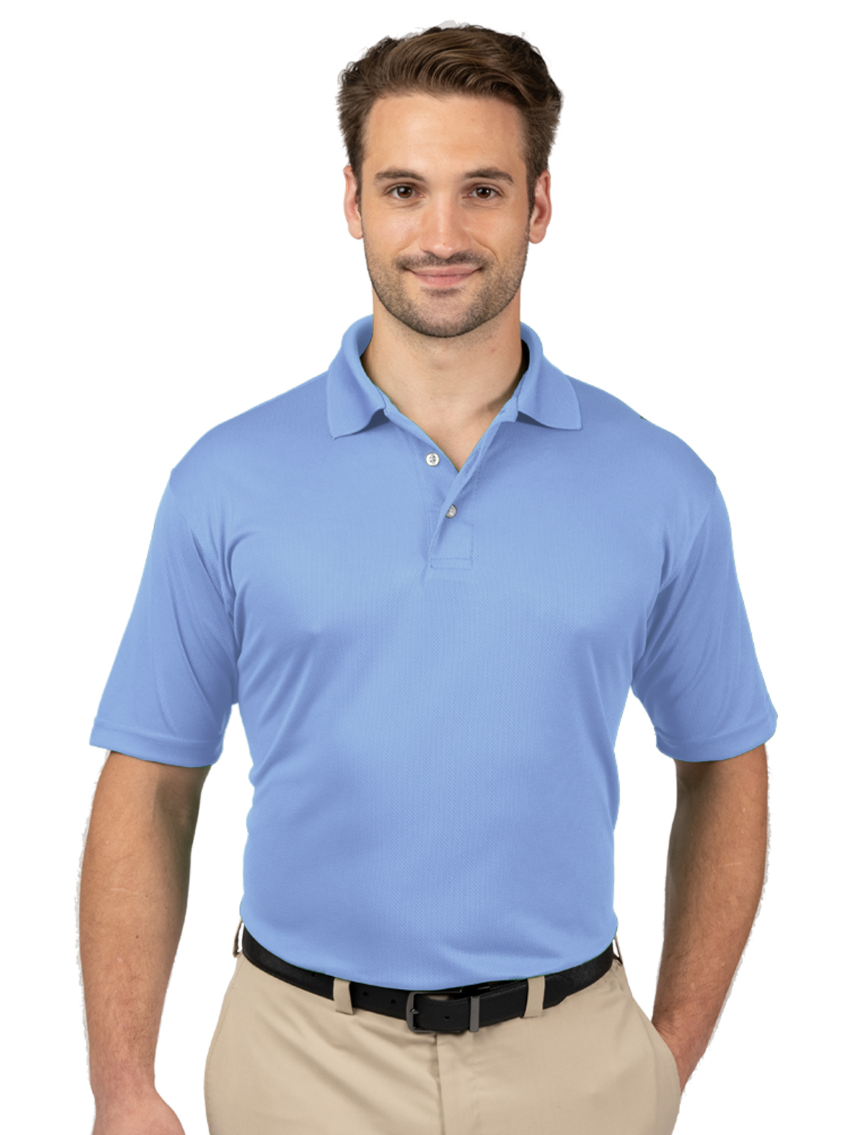 Blue Generation - Men's Pocketless Wicking Short Sleeve Polo 15