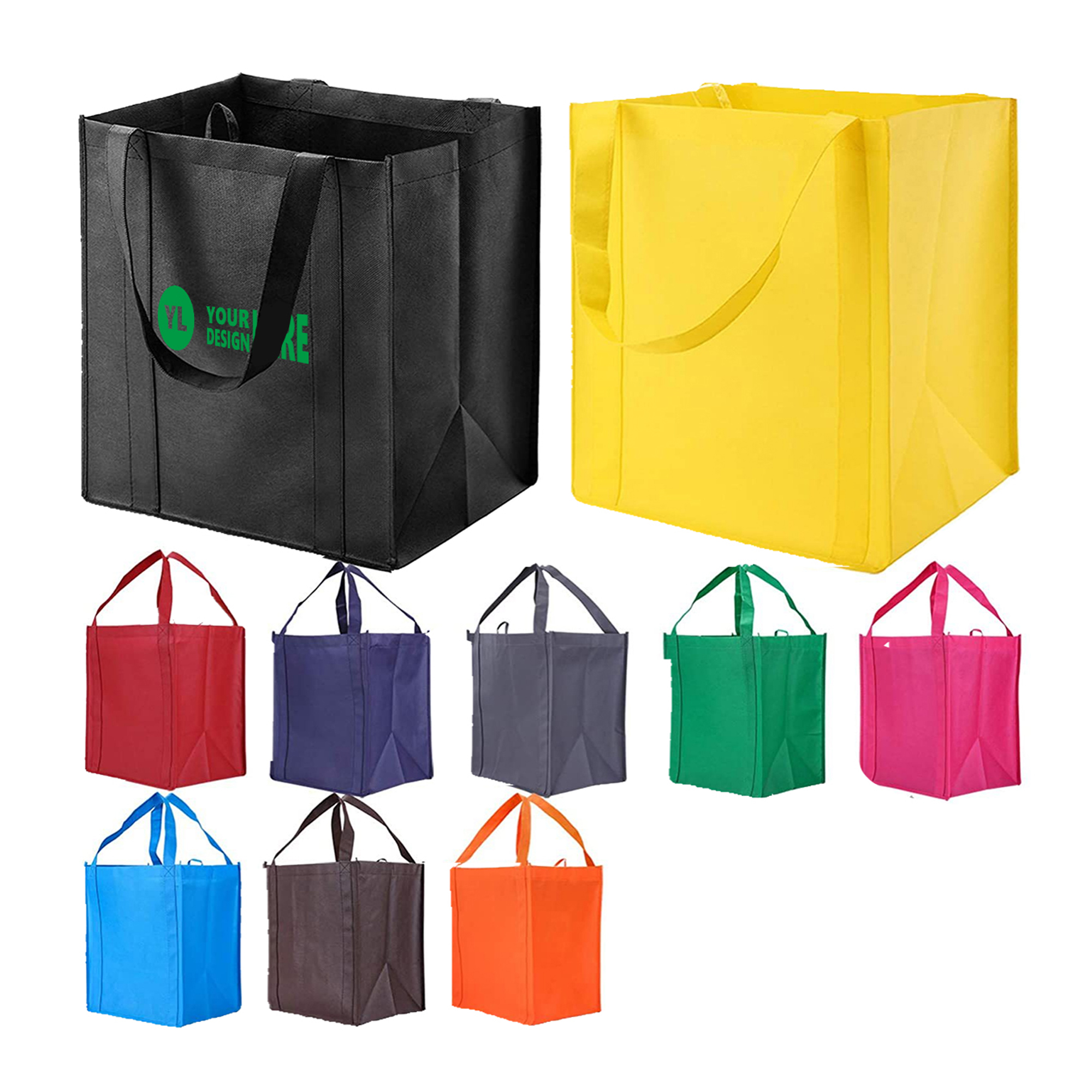 MOQ50 Eco-Friendly Custom Non Woven Reusable Bags 2