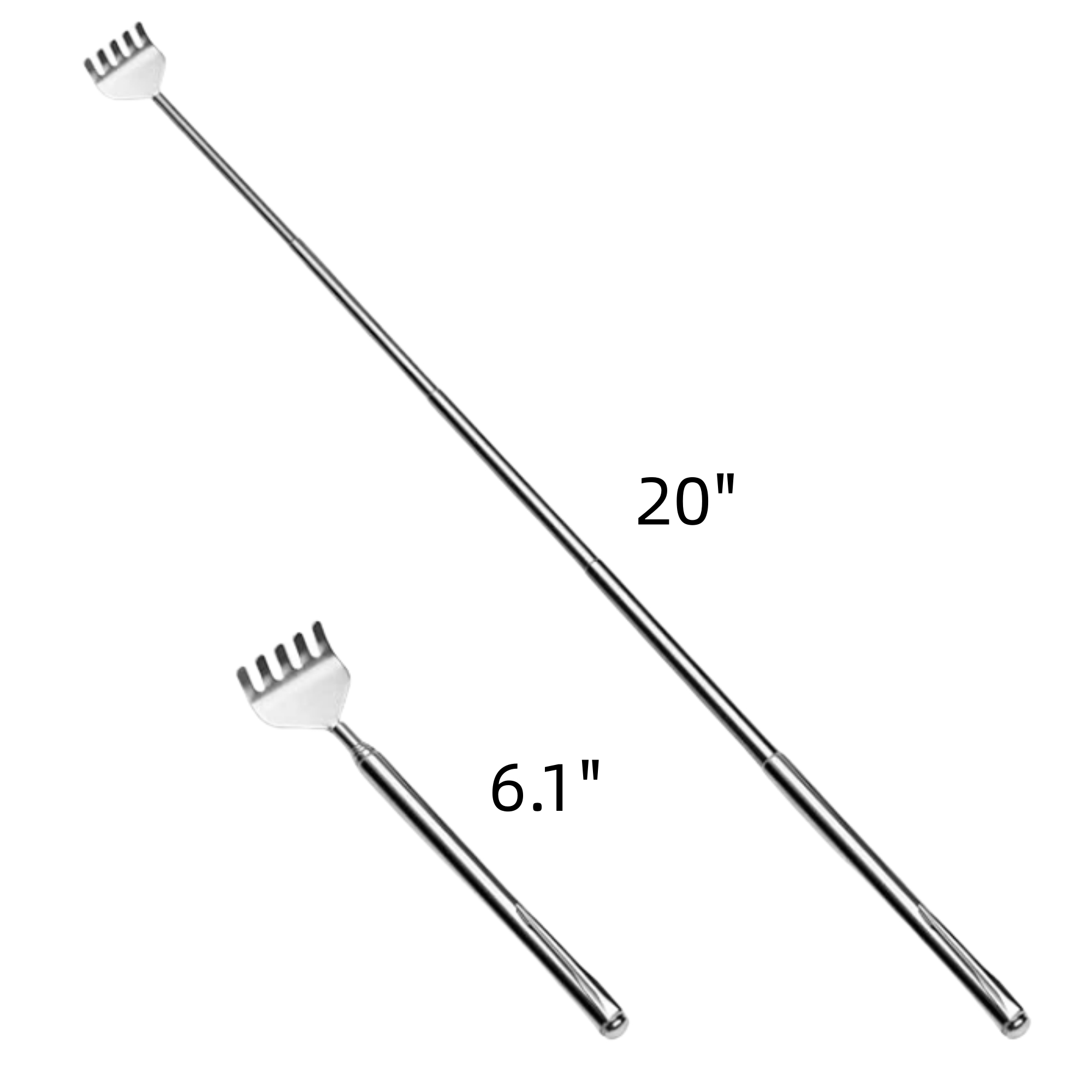 Extendable Silver Back Scratcher For Gifts 4