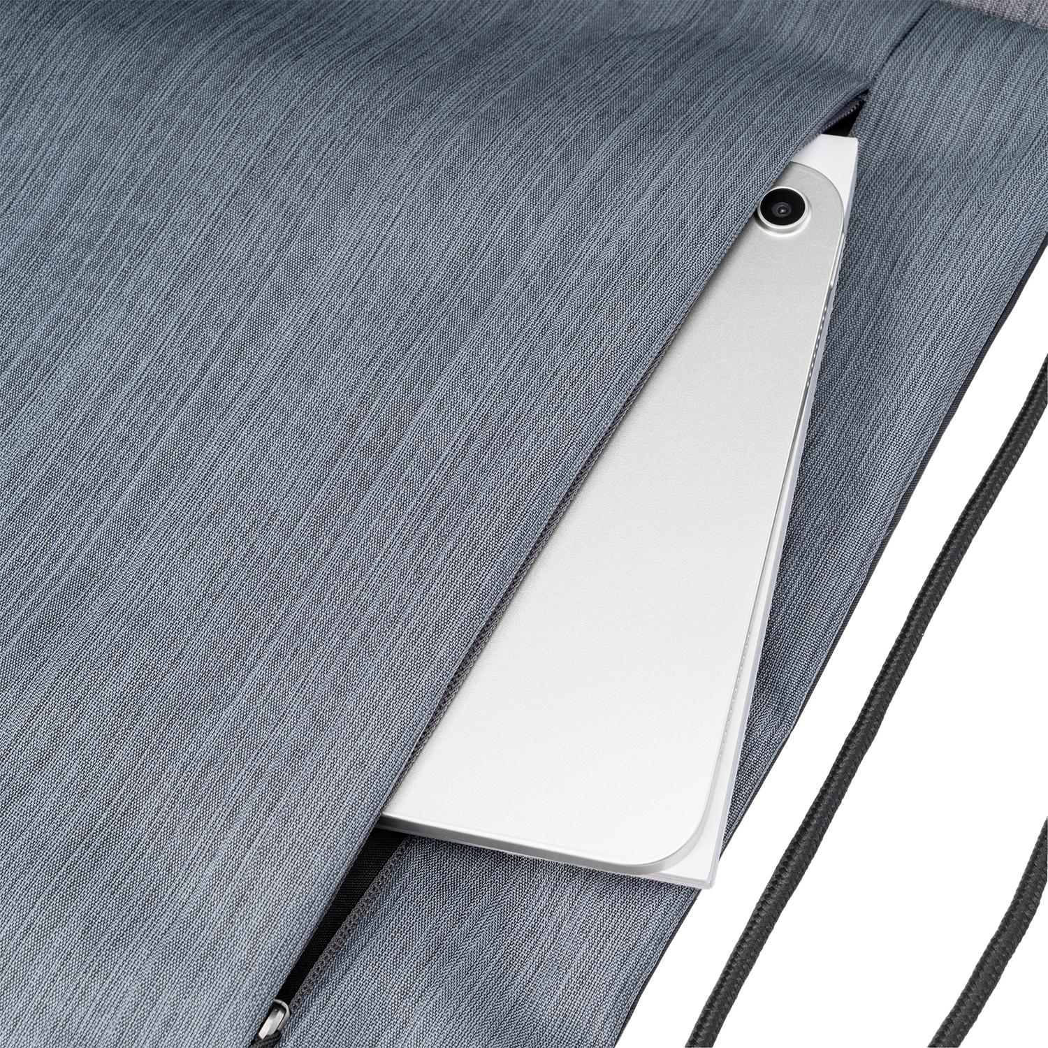 RejuVe® MOTO Recycled Heather Drawstring Bag 1